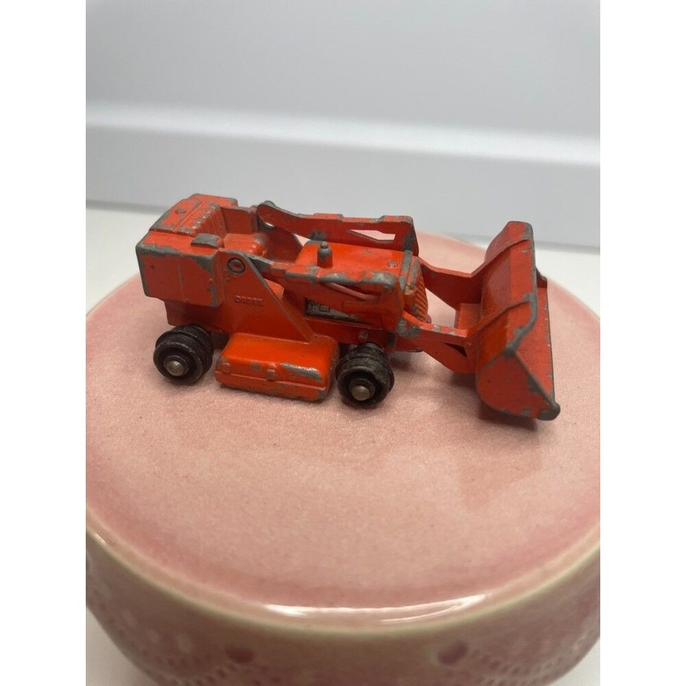 VTG 1962 Matchbox Series Lesney #58 Orange Drott Excavator Diecast Toy Car